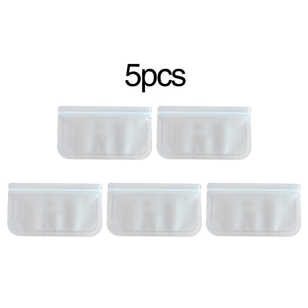 5 sztuk wielokrotnego użytku torby robić przechowywania zamrażania zamek błyskawiczny-Zamek szczelna torba na obiad na przechowywanie żywności organizacja domu