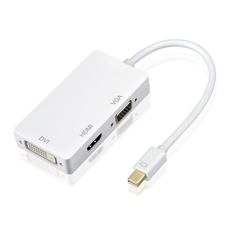 3In1 Thunderbolt Mini Dp Naar Hdmi Vga Dvi Adapter Kabel Converter 1080P Displayport Voor Macbook Pro Air Projector camera