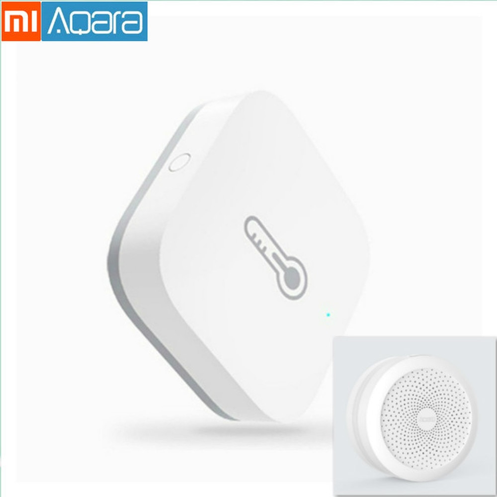 Original xiaomi mijia Smart Home Aqara Wireless Temperature Humidity Sensor Aqara hub a gateway with RGB LED night lights