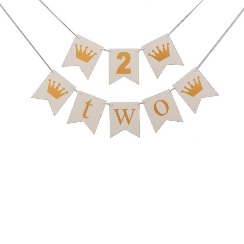 1 Juego de cartel de corona de primer cumpleaños para bebé, niño y niña decoración de de cumpleaños para, 1 año