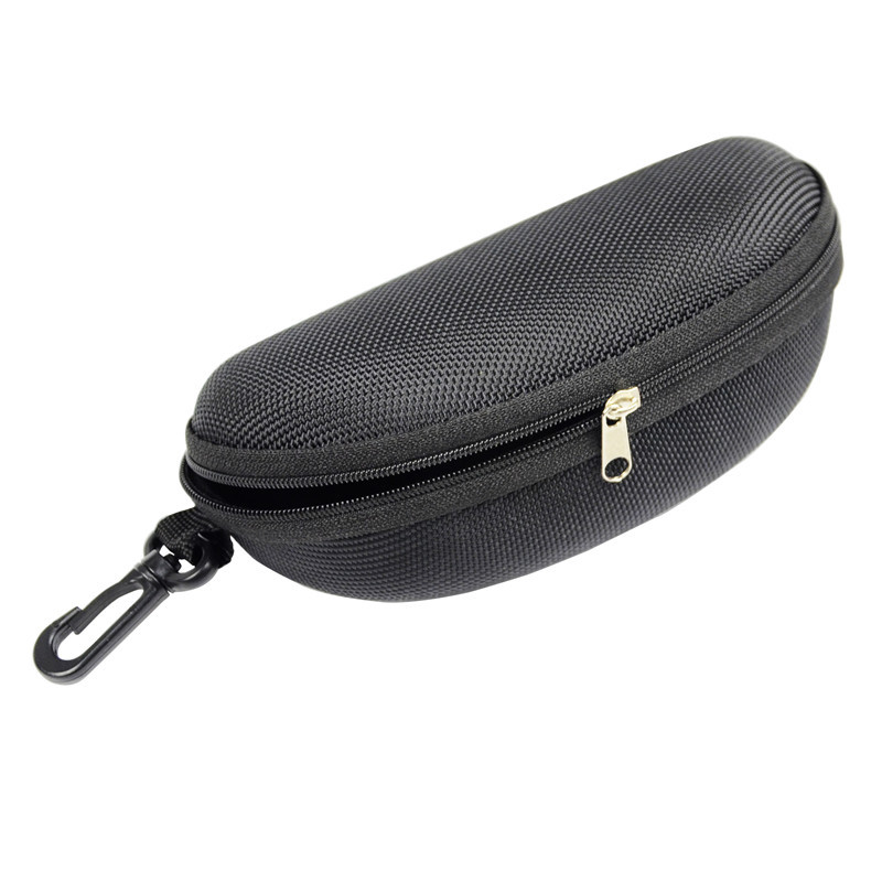 Sunglasses Men Women EVA Eyeglasses Eye Glasses Case Box Spacious With Zipper Closure Black Colorful Eyewear Accessories Bag 071: Black