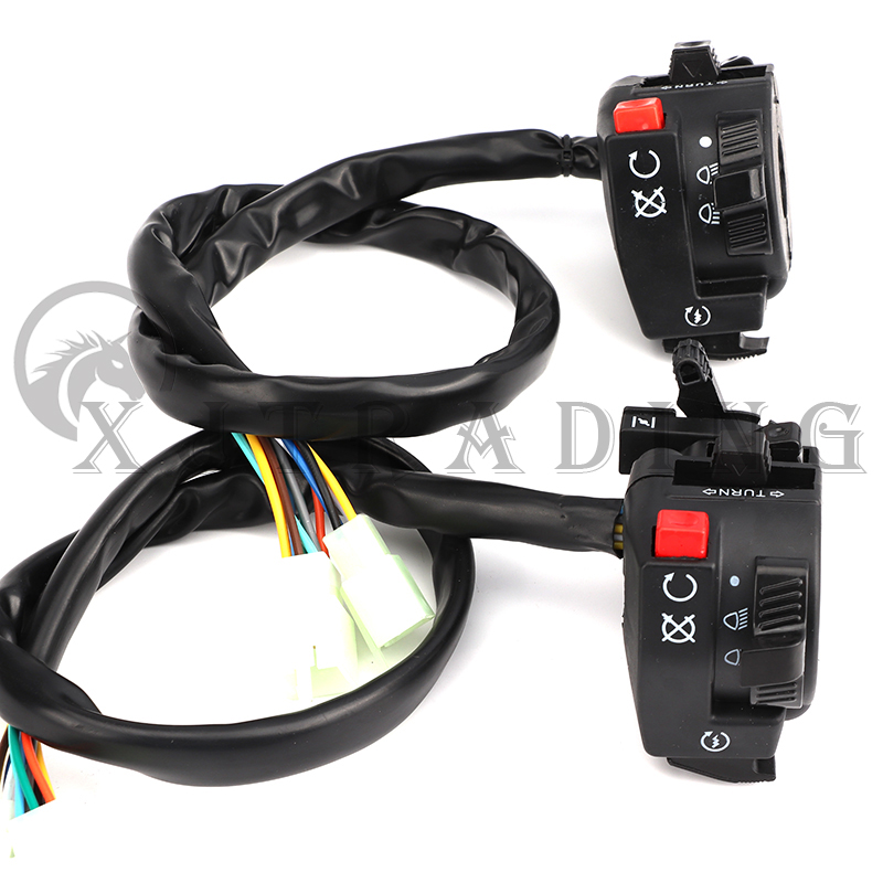 Hi-Lo Beam Kill pour moto, klaxon de démarrage électrique, interrupteur à 5 fonctions avec levier de starter pour RL Bumosquito facades, vélo 4 roues