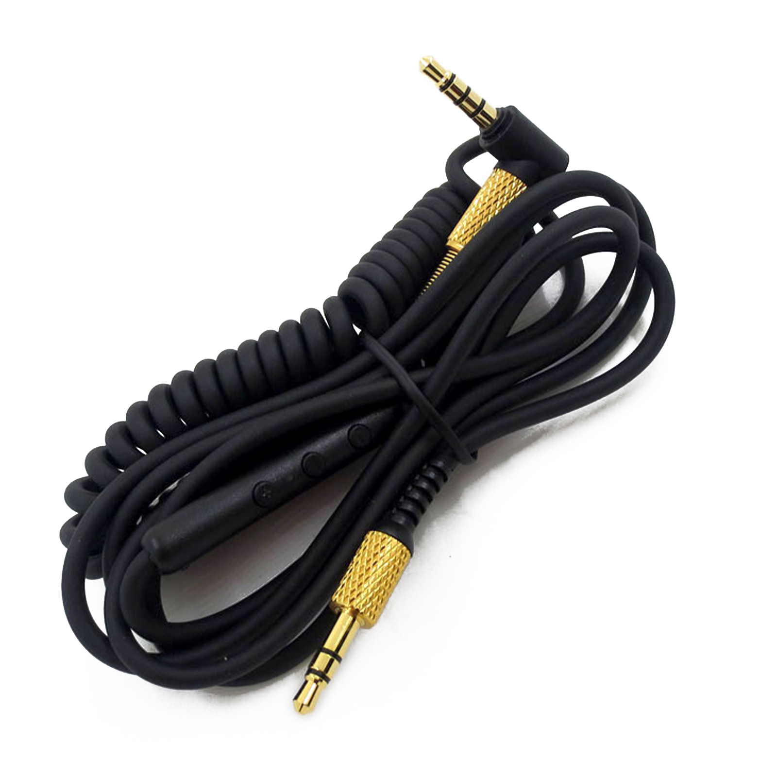 Vervangende audiokabel voor marshall major ii hoofdtelefoon, 130cm jack 3.5mm geschikt voor marshall monitor on-ear pro hoofdtelefoons met microfoon.