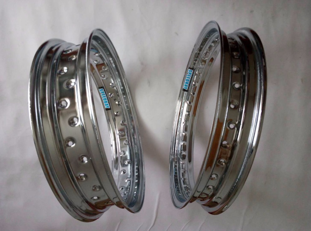 2.75 x 15 1.85 x 16 2.15 x 16 2.50 x 16 tommer 36 eger huller stål motorcykel fælge
