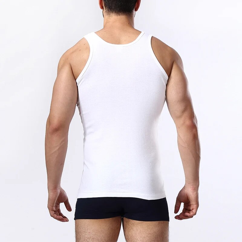 Paquete de 1/3 de chaleco Joker de algodón para hombres de las cuatro estaciones, camiseta deportiva de ajuste Simple para adolescentes, camisa informal sin mangas de mediana edad