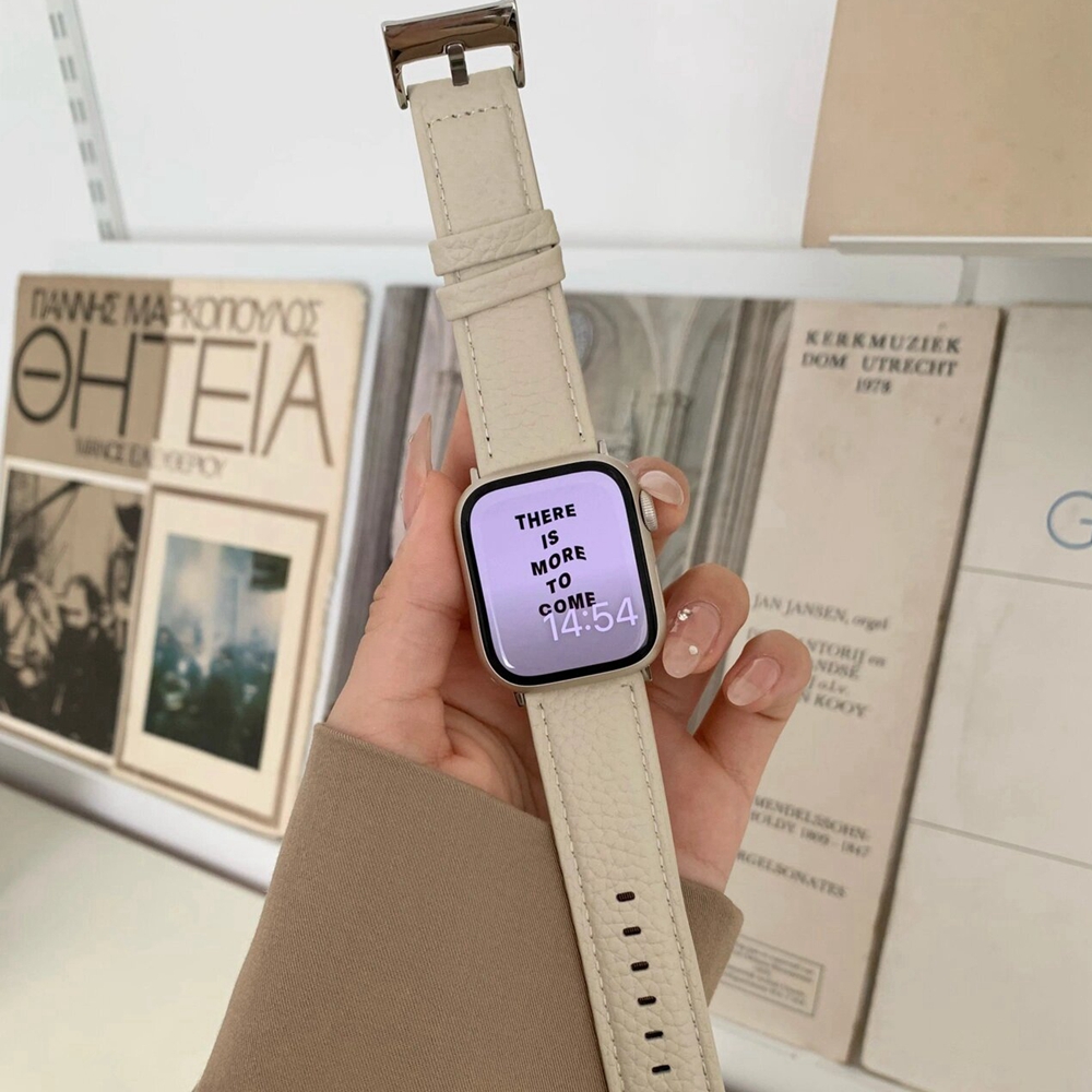 Läderband till apple watch-bandet series ultra 10/9/8/7/6/5/4/3/2/1 se 38mm 40mm 41mm 42mm 44mm 45mm 46mm 49mm rem