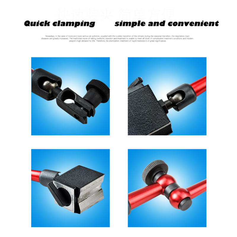 Universal Flexible Dial Indicator High Precision Lever Indicator Dial Test 0.01mm Waterproof Dial Indicator Magnetic Metal Base