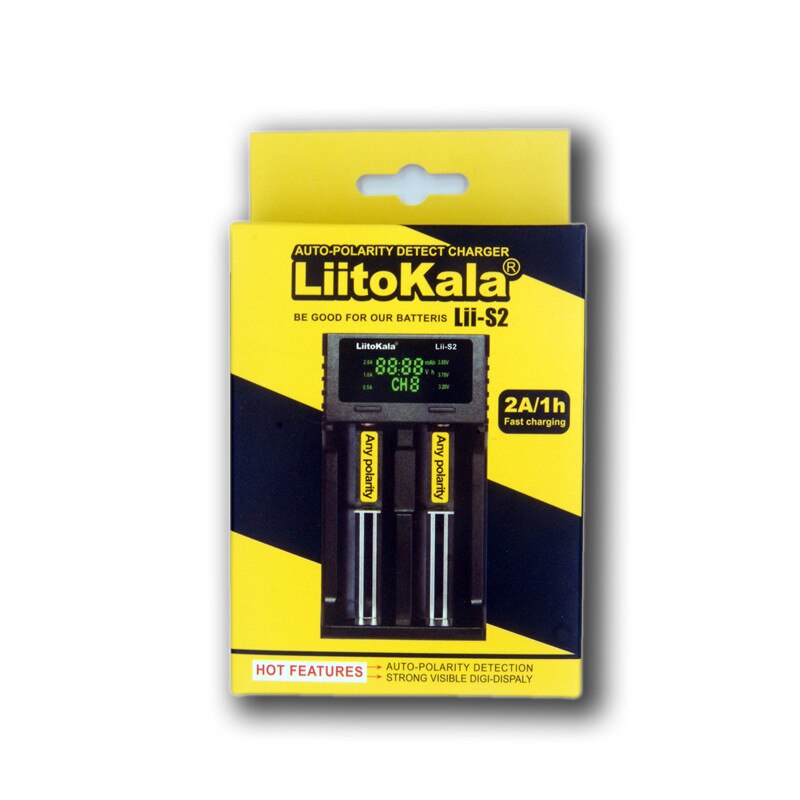 Liitokala Lii-500S Lii-500 Lii-PD4 Lii-202 Lii-402 Lii-S2 Lii-S4 18650 Batterij Oplader Voor 26650 16340 Rechareable Batterij: lii-S2