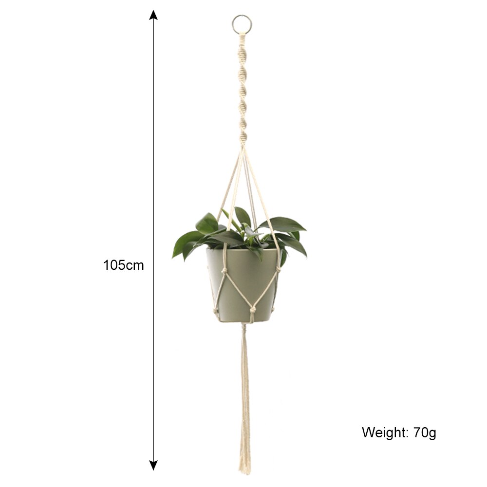 100% handmade macrame plant hanger flower /pot hanger for wall decoration countyard garden: 7