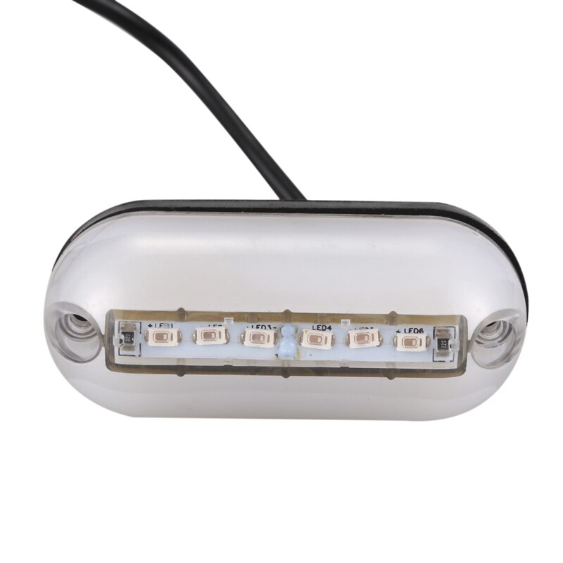 6 Led lumière de pêche sous-Marine 12V bateau veilleuse eau paysage éclairage pour bateau marin