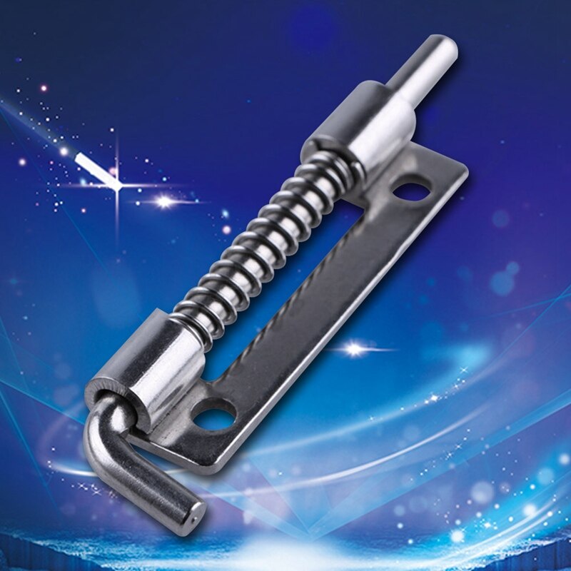 Pestillo de puerta de acero inoxidable de plata largos, 9cm, tornillo cilíndrico de cerradura deslizante, cerrojo, grapa, cerradura de seguridad para puerta, 1 ud.