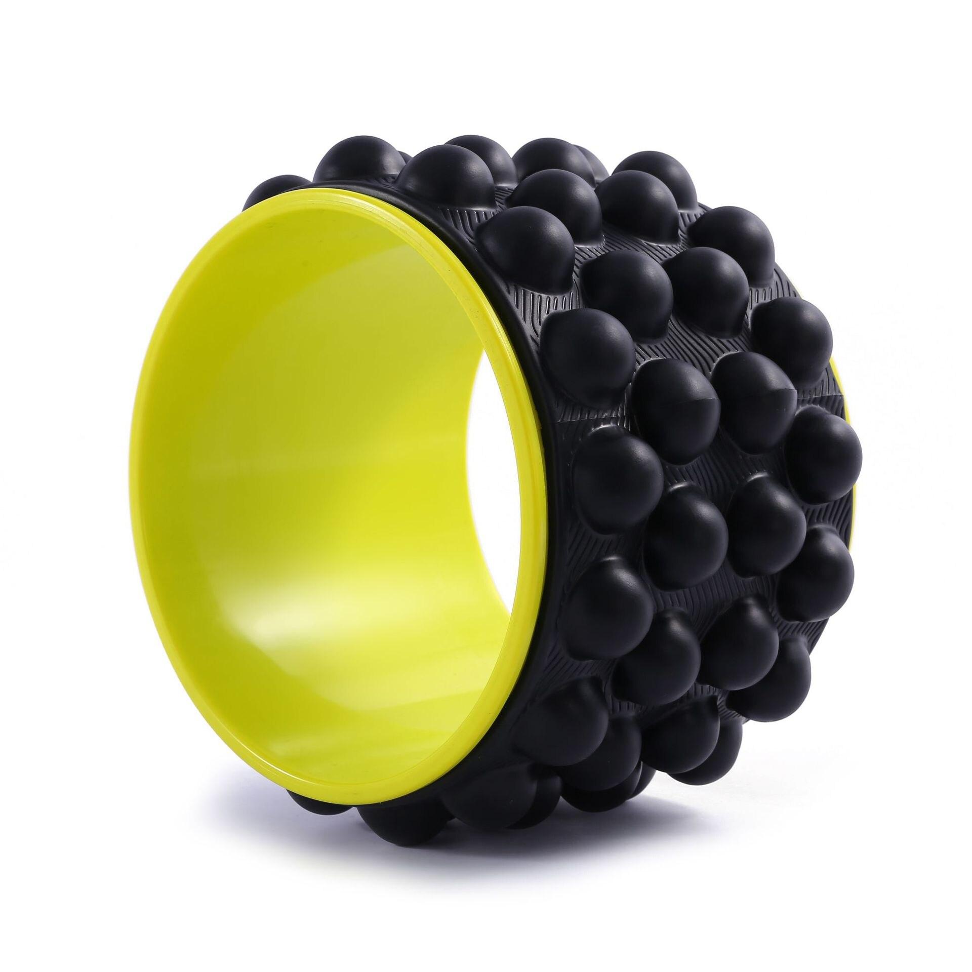 Back Roller Myofascial Release Trigger Point Yoga Wheel Foam Roller for Treat Back Pain Deep Tissue Massage Exercise Mobility: Black Yellow