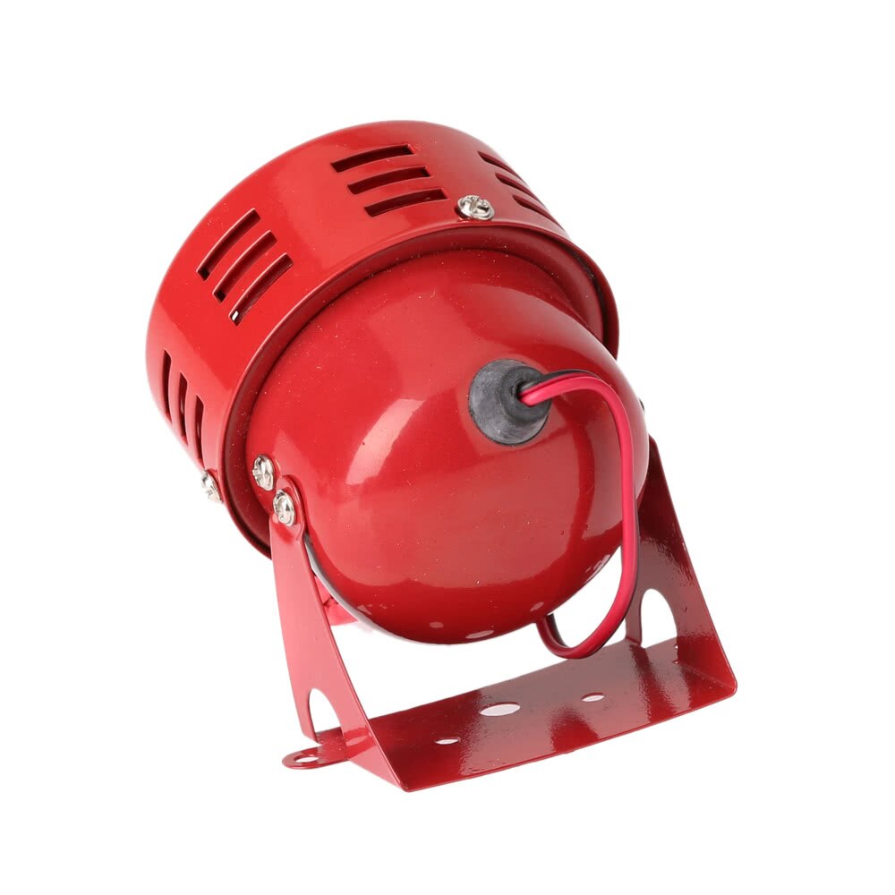 12V 3 Automotive Luchtalarm Hoorn Auto Vrachtwagen Motor Aangedreven Alarm Rood