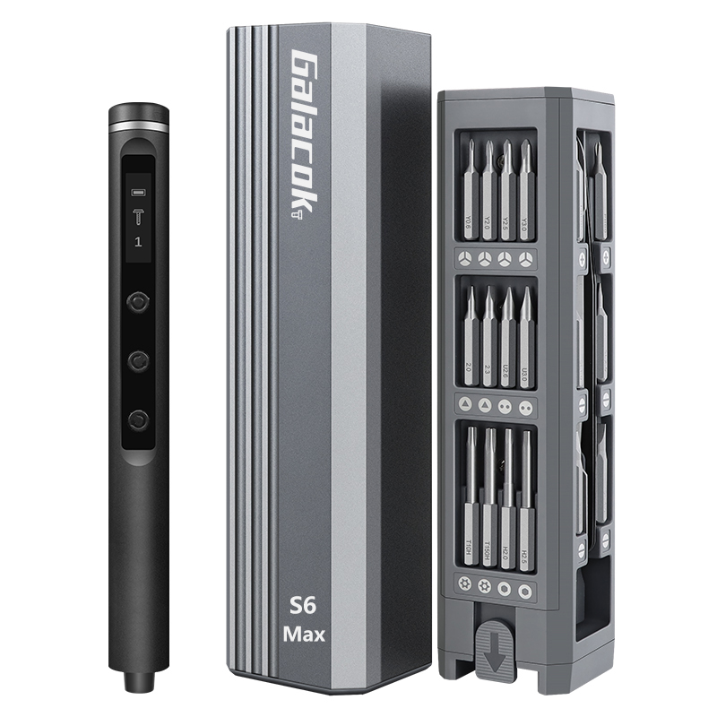 68-in-1 elektrische schroevendraaierset 5 koppelinstellingen Precisie elektrisch gereedschap Magnetische schroevendraaierbits voor iPhone-bril Horloge PC: Grey