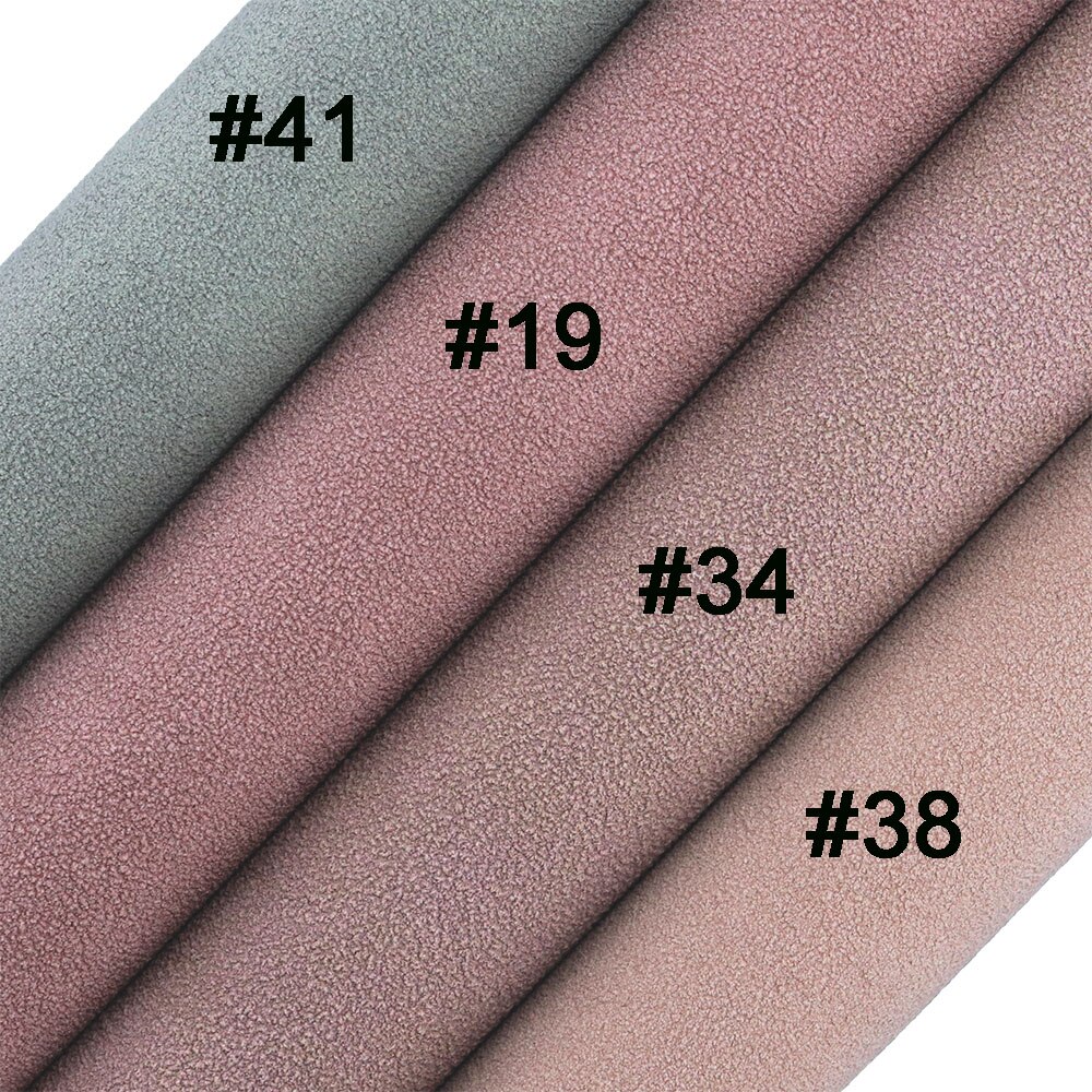 30X134Cm Roll Plain Kleur Frosted Suède Zool Faux Syntetic Leer Stof Materiaal Voor Haarelastiekjes Oorbel Handtassen diy KY008