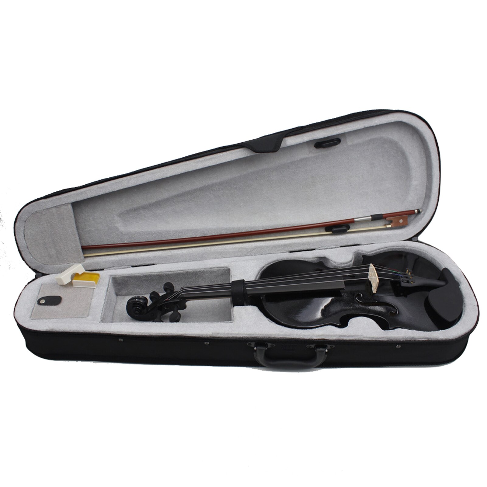 4/4 Acoustic Wooden Violin Solid Wood Violin Beginners Fiddle Basswood Body Violin Stringed Instrument