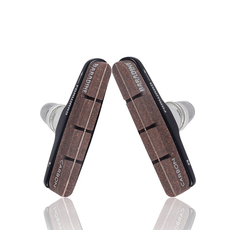 Baradine 1 Pair Bike Brake Cork Pads for Carbon Rims Bicycles Linear Pull Brakes MTB Road Carbon Wheelset Threaded Braking Set