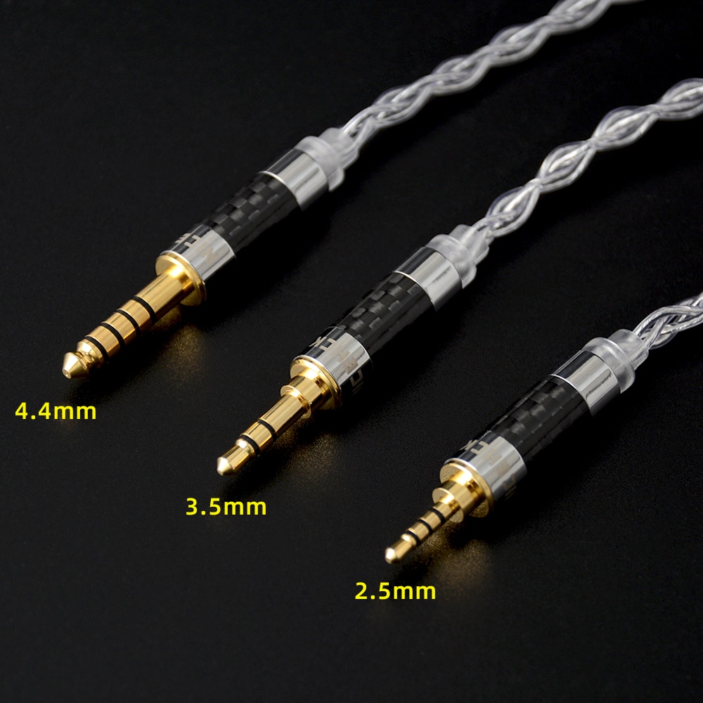 NICEHCK LitzPS Cable 4N Litz de plata pura auricular Cable de actualización de 3,5/2,5/4,4/MMCX/NX7 MK3/QDC/0,78mm 2Pin para LZ A7 KXXS ZAX MK3