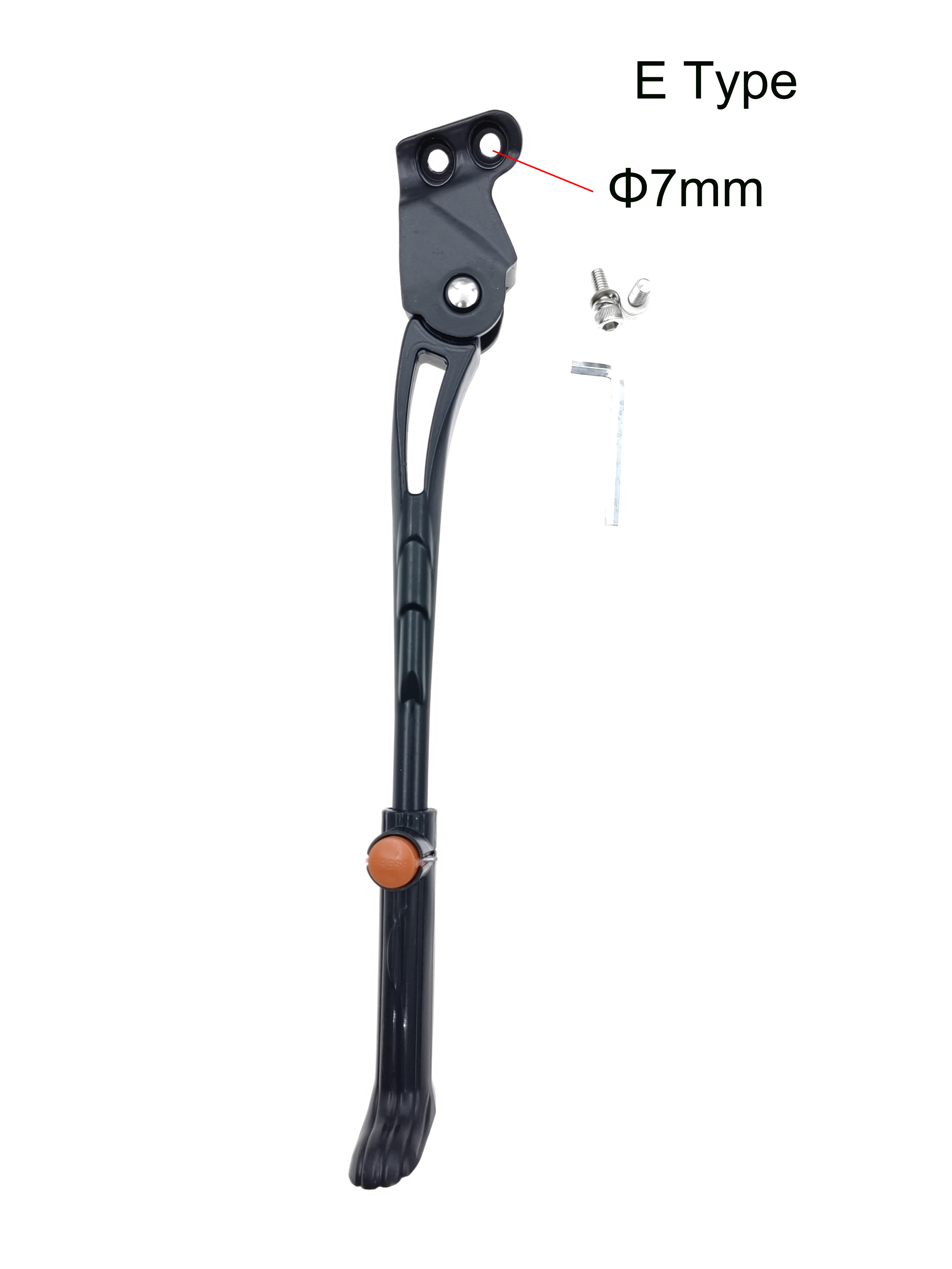 Verstelbare MTB Fietsstandaard 24 26 27.5 29 inch Mountainbike Parkeerrek 750B Fiets Zijstandaard voor ATX830/860XTC: WHITE