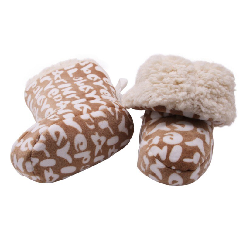 Winter Warm Baby Snowboots Plus Fluwelen Peuter Laarzen Baby Schoenen Pasgeboren Zachte Zool antislip Crib Schoenen: 60C