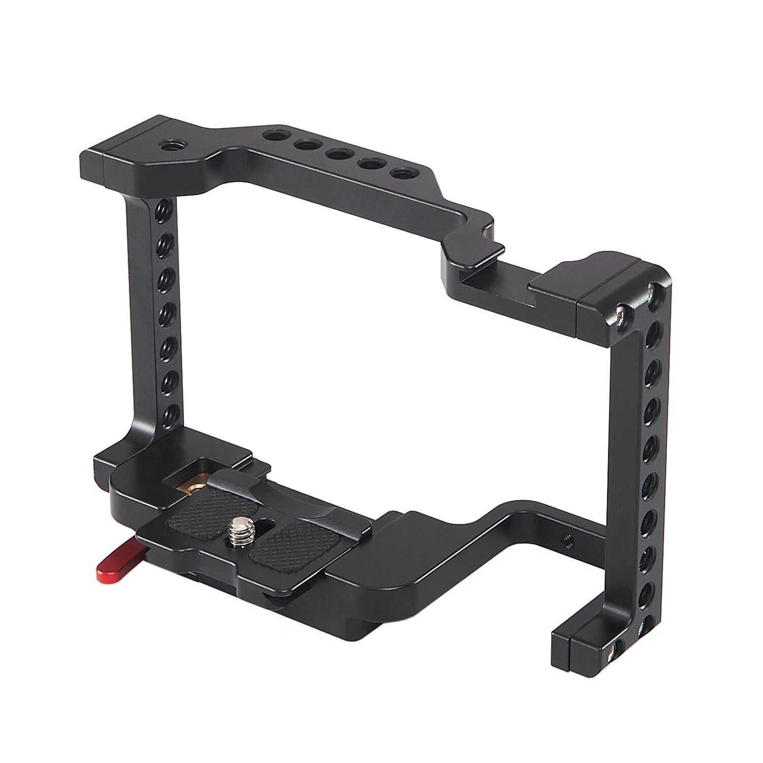 Andoer Camera Cage Video Film Movie Making Stabilizer Aluminum Alloy with Detachable Quick Release Plate Cold Shoe Mount: Type 1