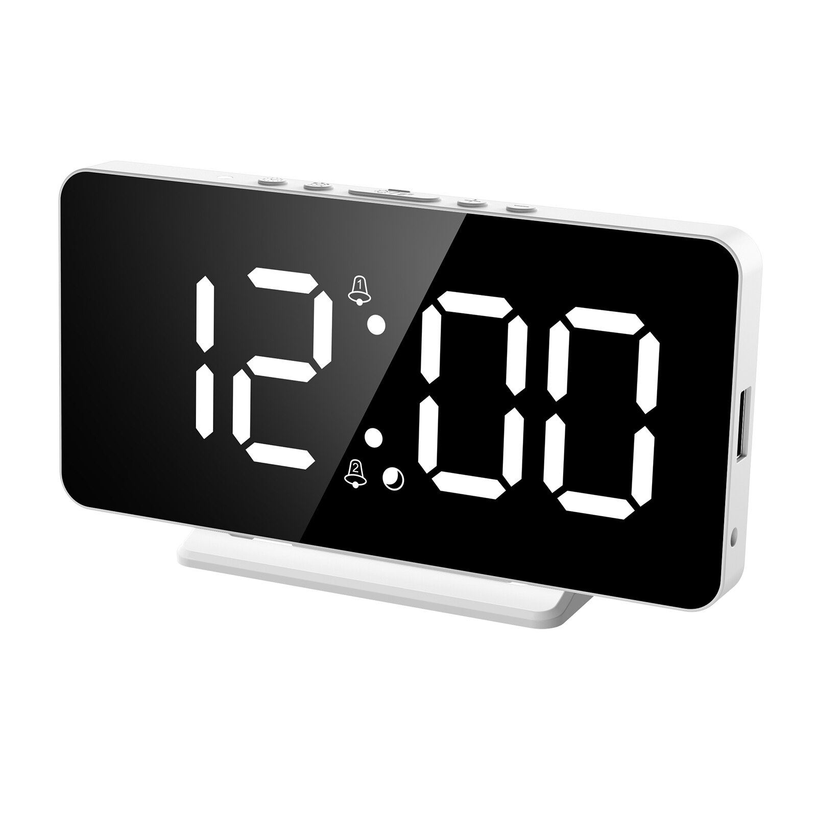 ORIA LED Digital Clever Wecker Uhr Tisch Elektronische Schreibtisch Uhren USB aufwachen hoch Uhr Schlummern USB aufwachen hoch Alarm wohnkultur: A1