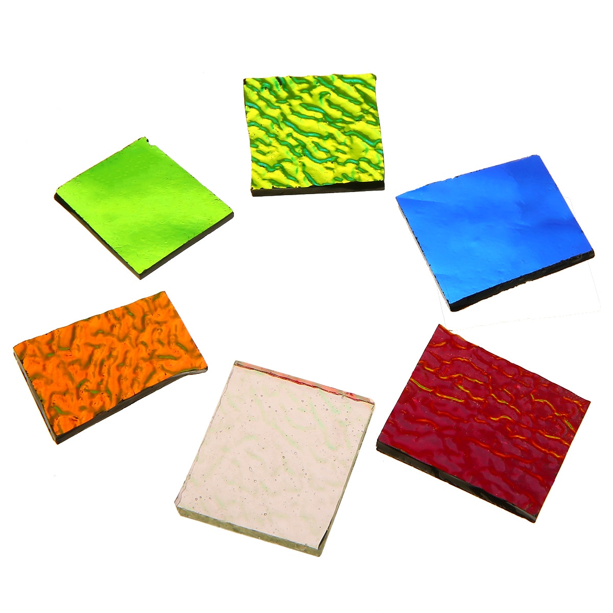 28 g/zak COE90 Dichroic Glas Mix Kleur & Vormen Fusing in Glas Magnetron Oven Accessoires voor DIY Glazen Sieraden Decoratie
