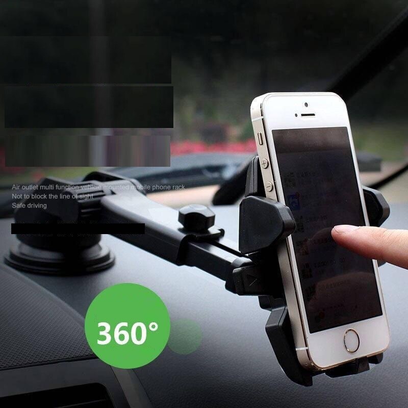 Guld&silver biltelefonhållare universellt spänne sugglas glassug mobilstöd multifunktions navigeringsklämma multiverktyg
