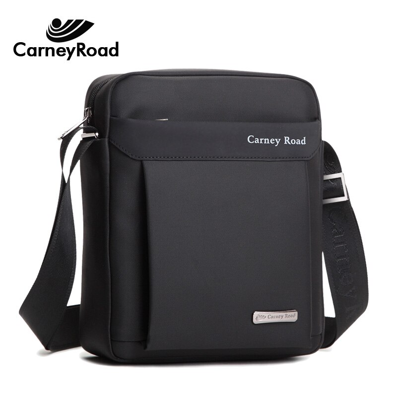 Carneyroad Business Schoudertassen Voor Mannen Waterdichte Oxford Messenger Bags: Black / S