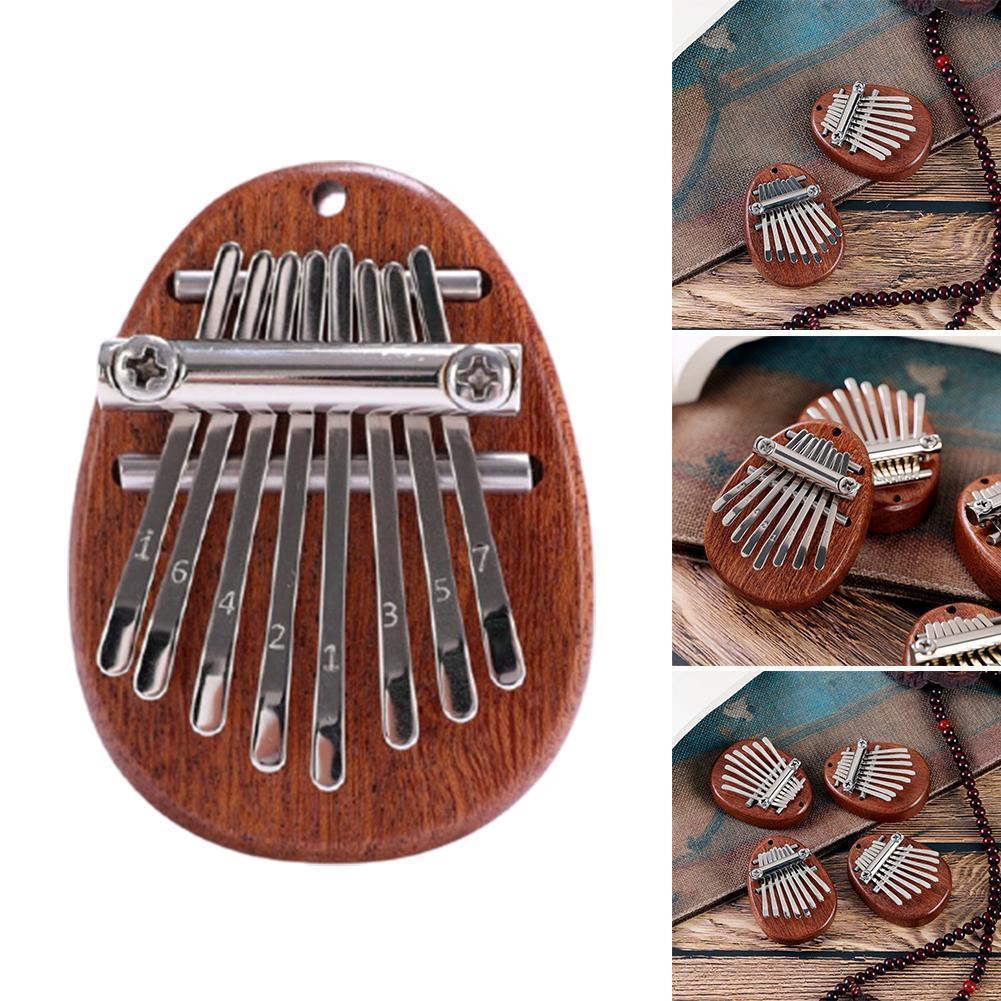 8 Key Mini Kalimba Thumb Piano Wood Exquisite Finger Thumb Piano Marimba Musical Instrument Accessory Year