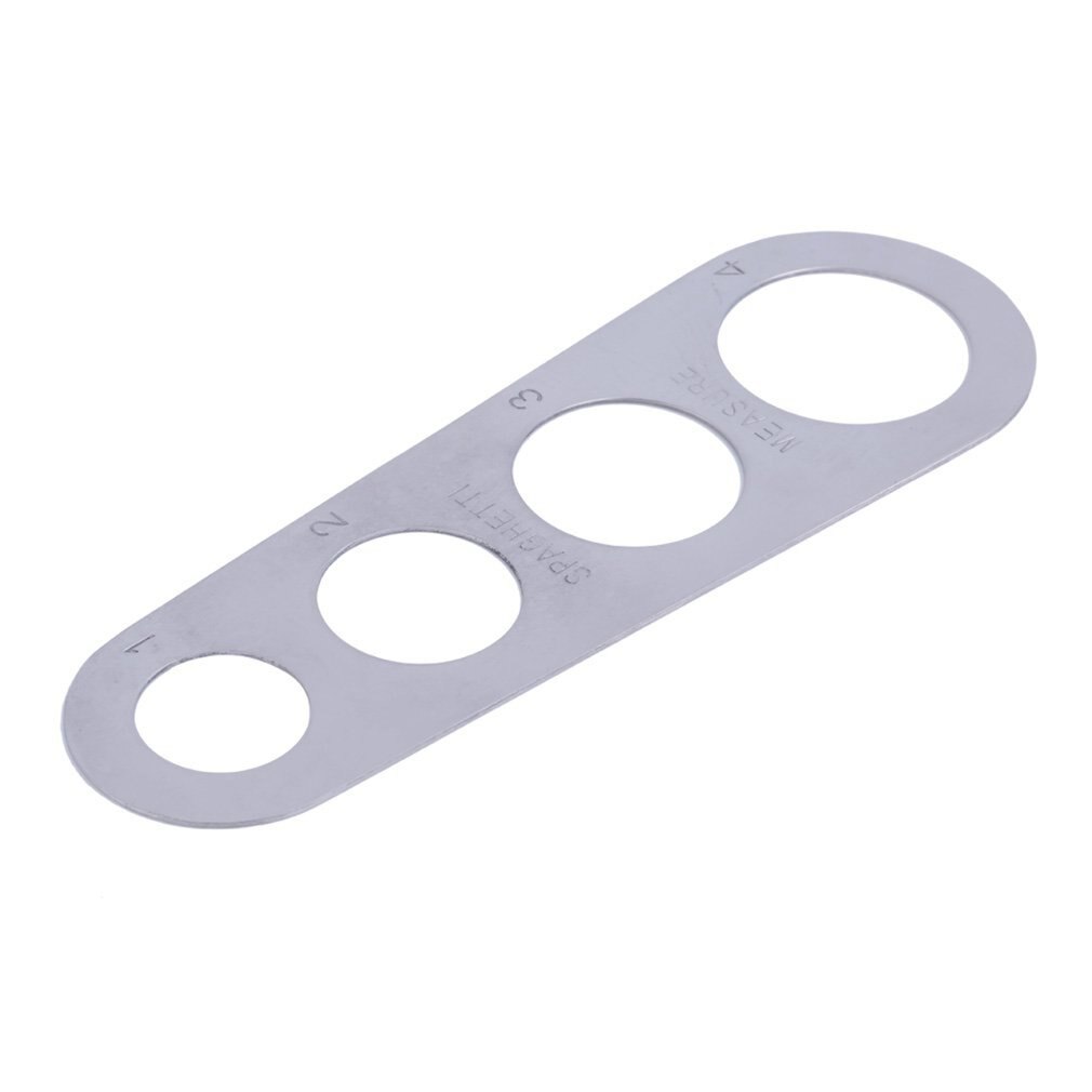 Ruostumattomasta teräksestä valmistettu pasta -spagetti -mittari mittausväline keittiö gadget kestävä
