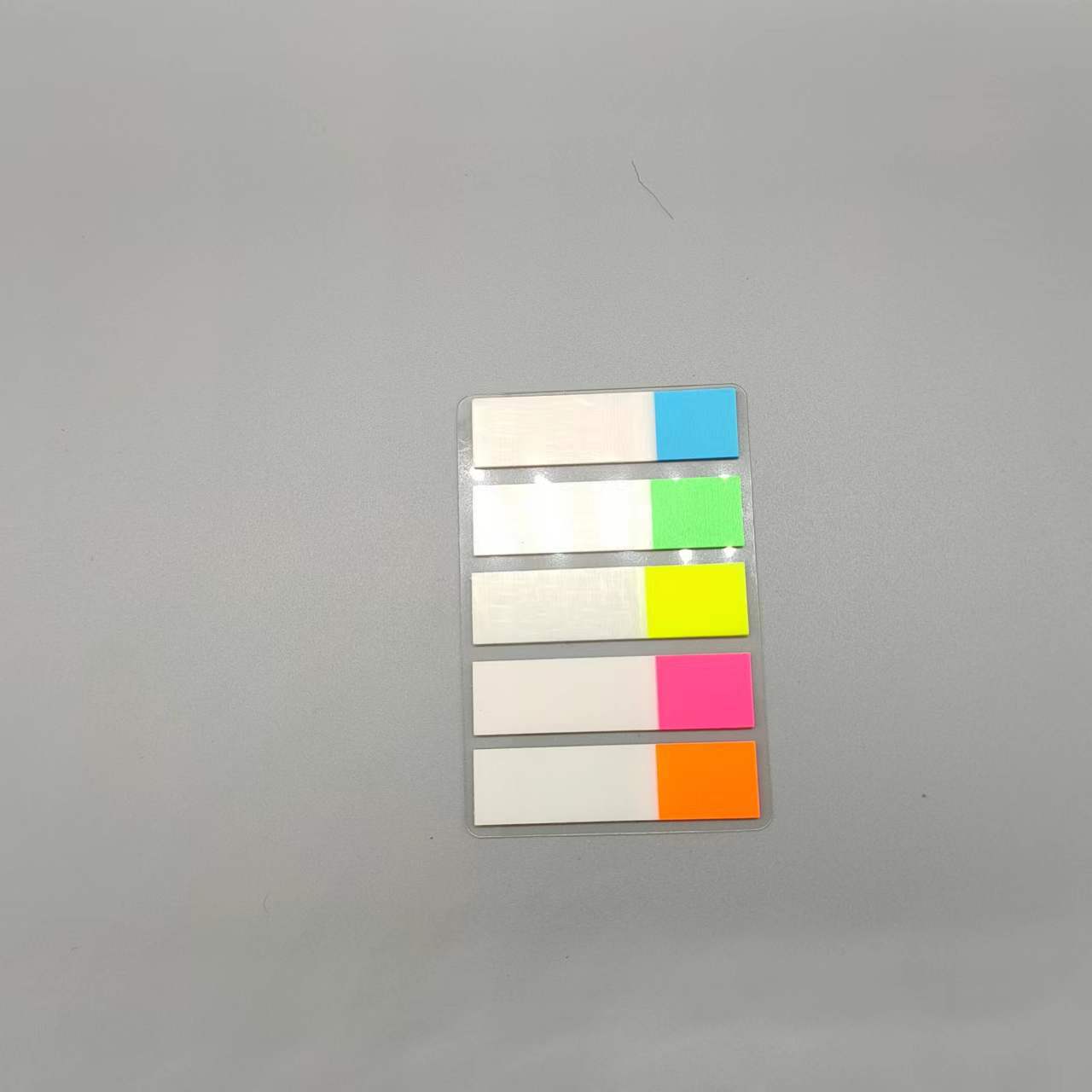 100 feuilles postées Transparent pense-bête cahier bloc-Notes clair Notes autocollantes Index onglets signet papeterie fournitures de bureau: Violet