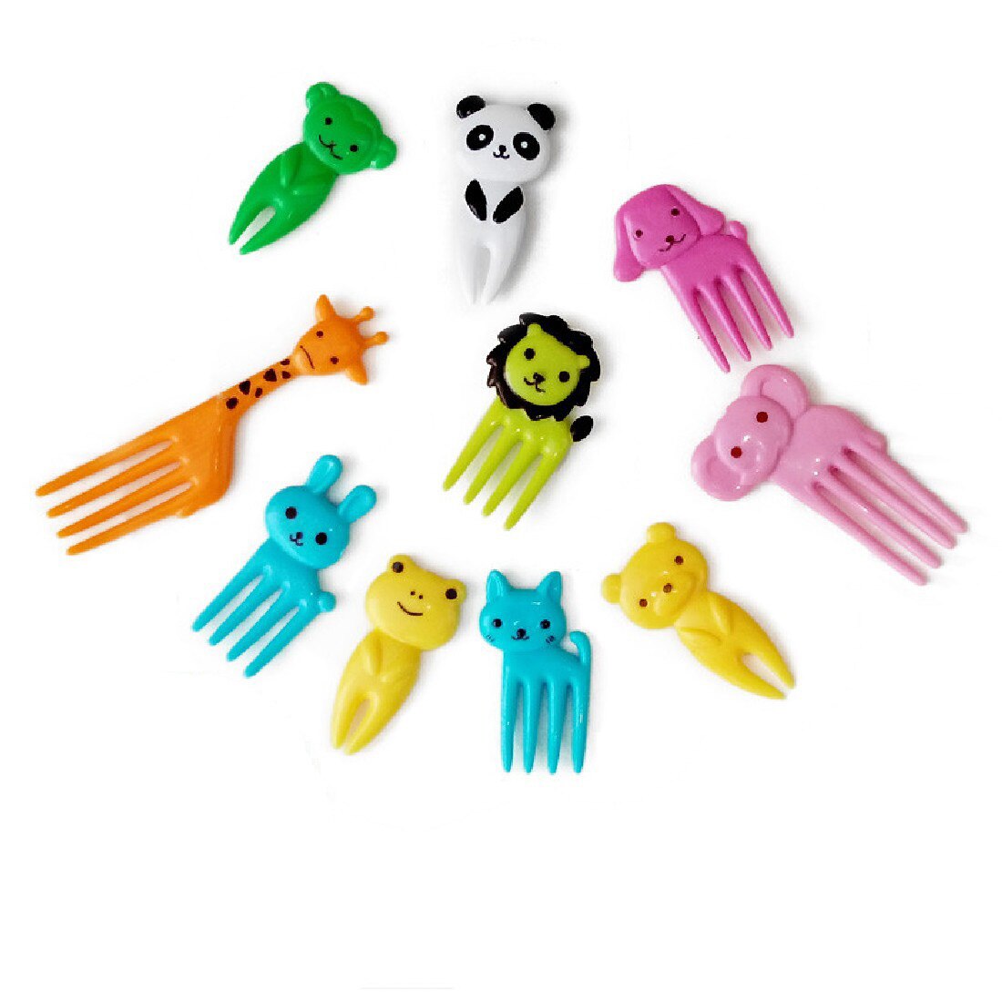 10 Pcs Cartoon Dier Fruit Picks Vorken Home Party Accessoire Decor Tool