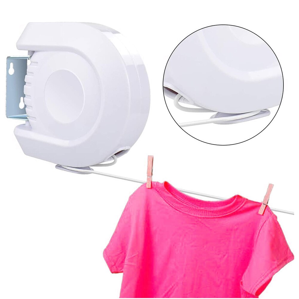 Retractable Clothesline High Quantity Bathroom Clothesline Single Rope Retractable Clotheslines Clothes Dryer Organiser