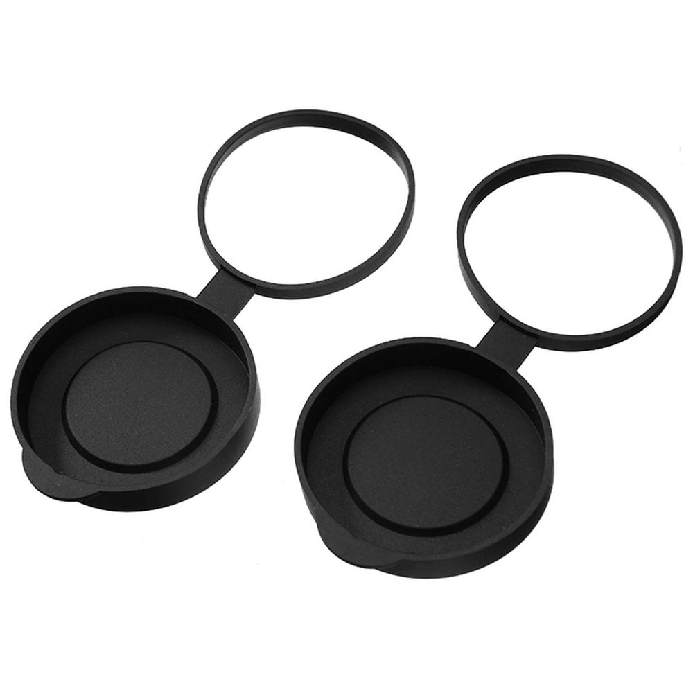 2 stücke Objektiv Kappen Objektiv Abdeckung Fernglas Schutzhülle Gummi Objektiv Kappen Objektiv Spotten Teleskop Fernglas Hinten Kappen Staub Abdeckung: Ursprünglich Titel
