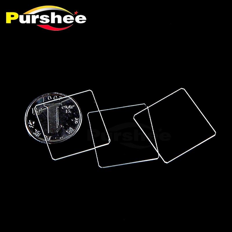 Quartz glass plate(25x25x1mm)