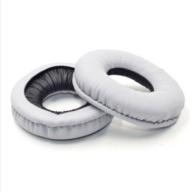 Almohadillas para auriculares SONY WH-CH500 ZX330 310 ZX100 V150, funda para haz de cabeza, almohadilla de esponja, orejeras de cuero de: Blanco