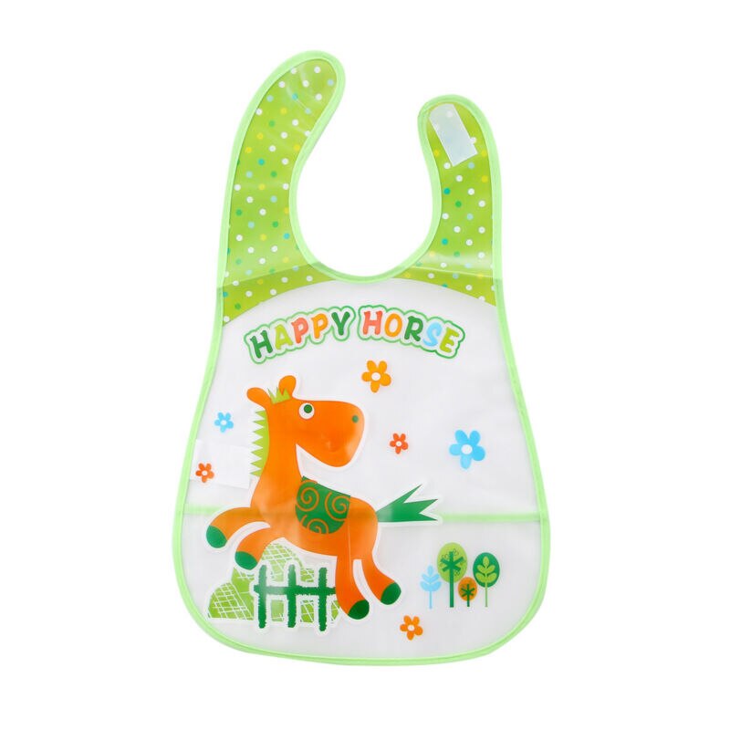 Adjustable Baby Bibs EVA Waterproof Lunch Feeding Bibs Baby Cartoon Feeding Cloth Children Baby Apron Babador Bandana