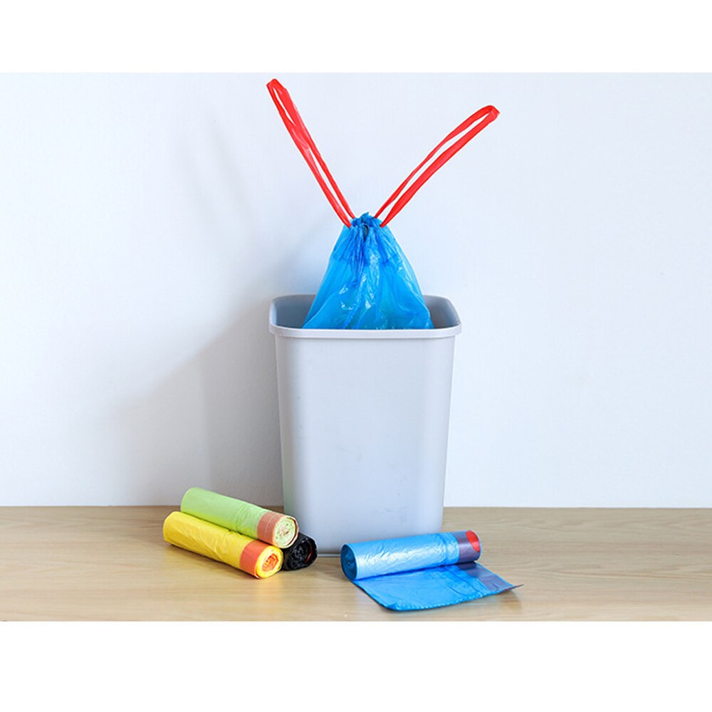 Bolsas de basura gruesas de 30l para el hogar, bolsas de basura desechables de 9kg con capacidad de carga para el baño, para cubo de basura 15 Uds.