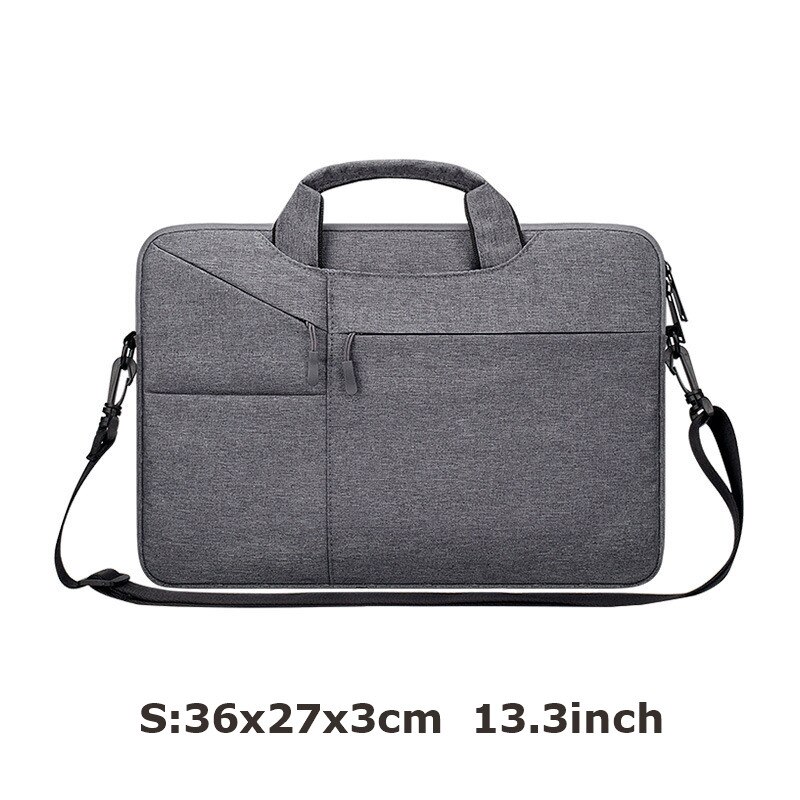 Wodoodporna torba na laptopa kobiety mężczyźni 13.3 15.6 16 cal Case dla Macbook Air Pro torby dla Xiaomi Acer Notebook ziper rękawem pokrywa: 4-S
