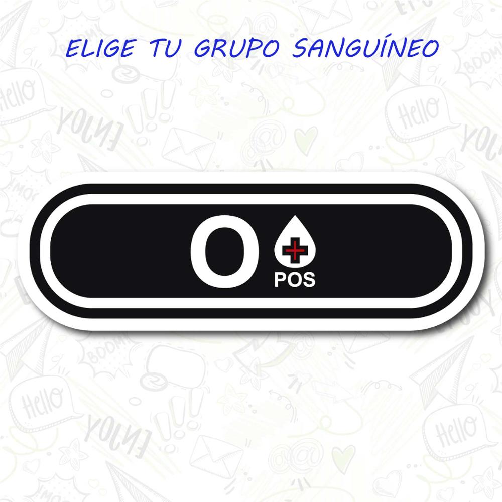 4 Pegatinas Sticker De Vinilo Grupo Sanguineo Een B Ab O 0 +-Positivo Negativo Bicicleta Moto 1,5 Cm alto: 0 POSITIVO
