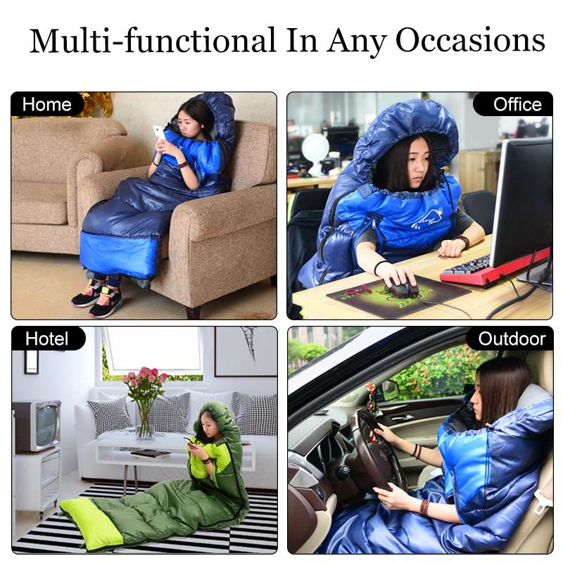 Outdoor Camping Sleeping Bag winter warm Ultralight Compression Pack Envelope Waterproof Spliced double Sleeping bag +Storag bag