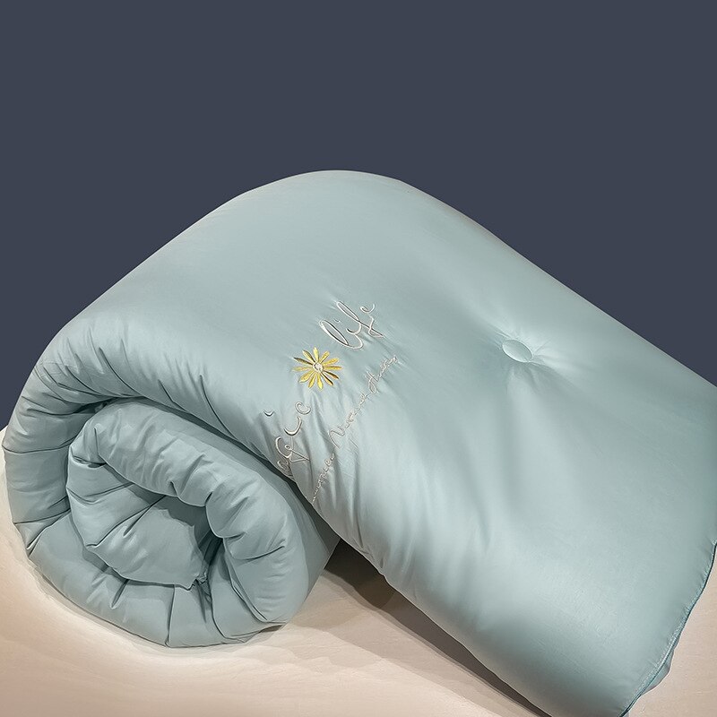 Couette épaisse et confortable en fibre de soja, hiver printemps automne: 220x240cm / Ivoire