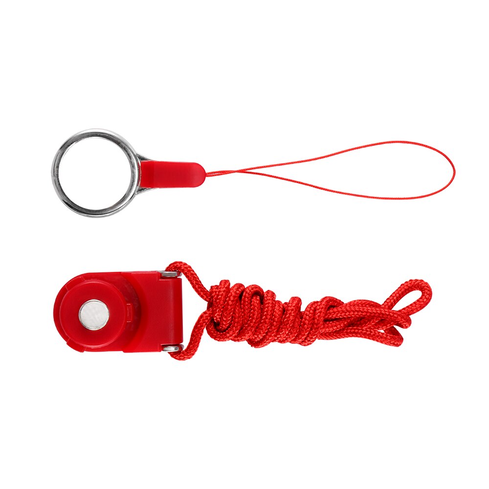 Multifunctionele universele Mobiele Telefoon Riemen Touw voor Samsung Xiaomi Huawei Iphone Oppo Lanyard Neck Strap Telefoon Decoratie: red