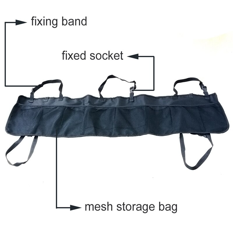 getfay 1 Pack Car Roof Storage Mesh Bag with Band Straps getfay 1 Pack Car Roof Storage Mesh Bag with Band Straps