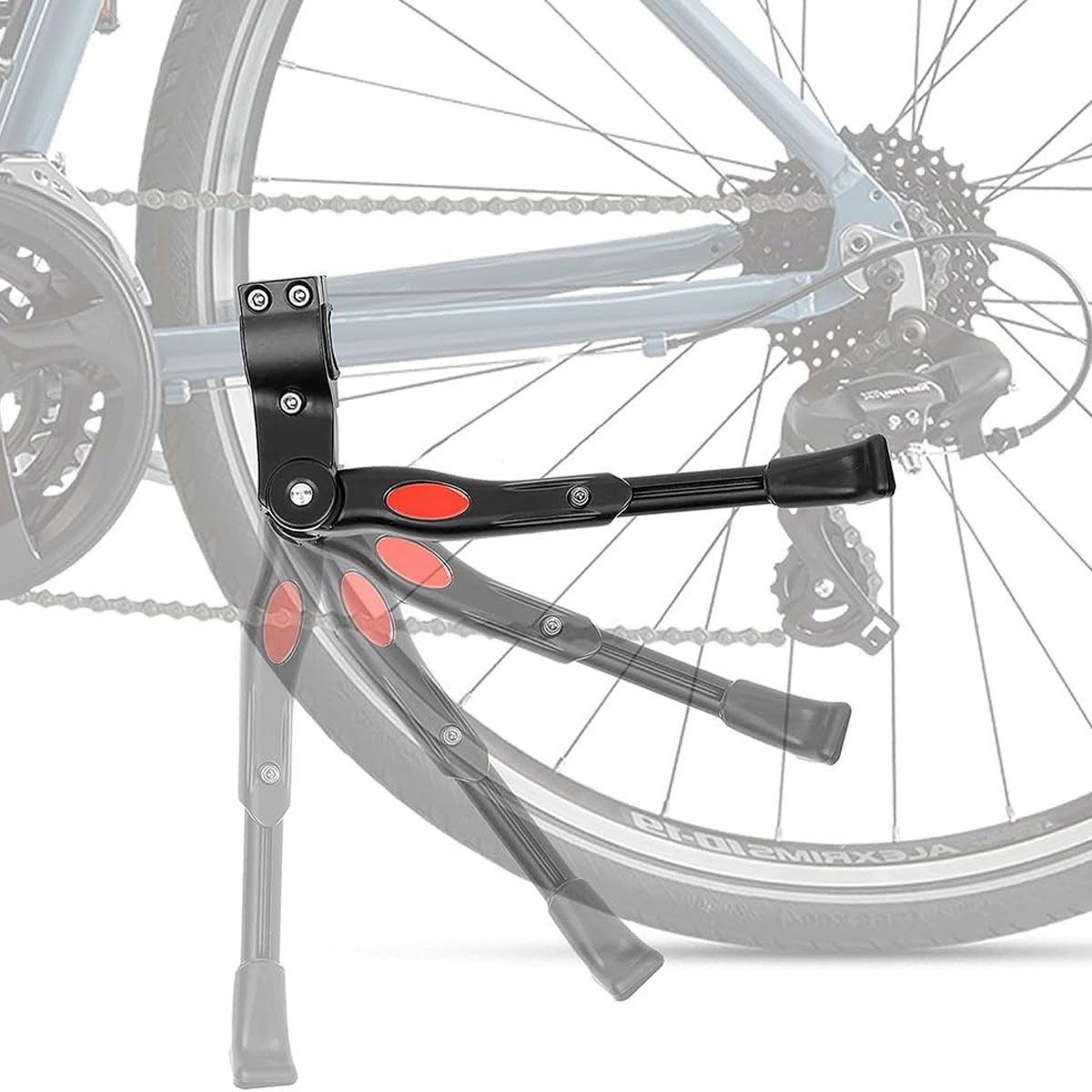 Verstelbare Fietsstandaard Mountainbike Kick Stand BMX MTB Zijstandaard Zwarte Fiets Aluminium Achterkick Fietsaccessoire