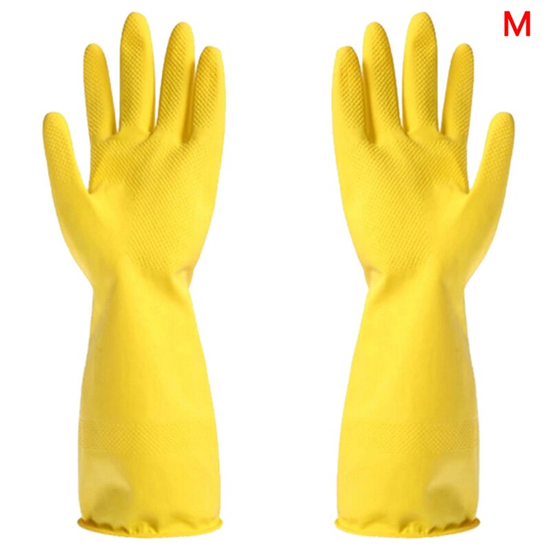 Guantes de silicona de manga larga, guantes para lavar la cocina, guantes para limpiar el hogar a prueba de agua de látex, además de guantes de lavado de PVC, Herramientas de limpieza: YLM
