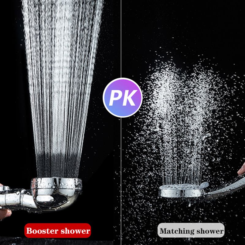 Handheld Shower Head High Pressure Chrome 3 Spary Setting with ON/OFF Pause Switch Water Saving Adjustable Luxury Spa Detachable