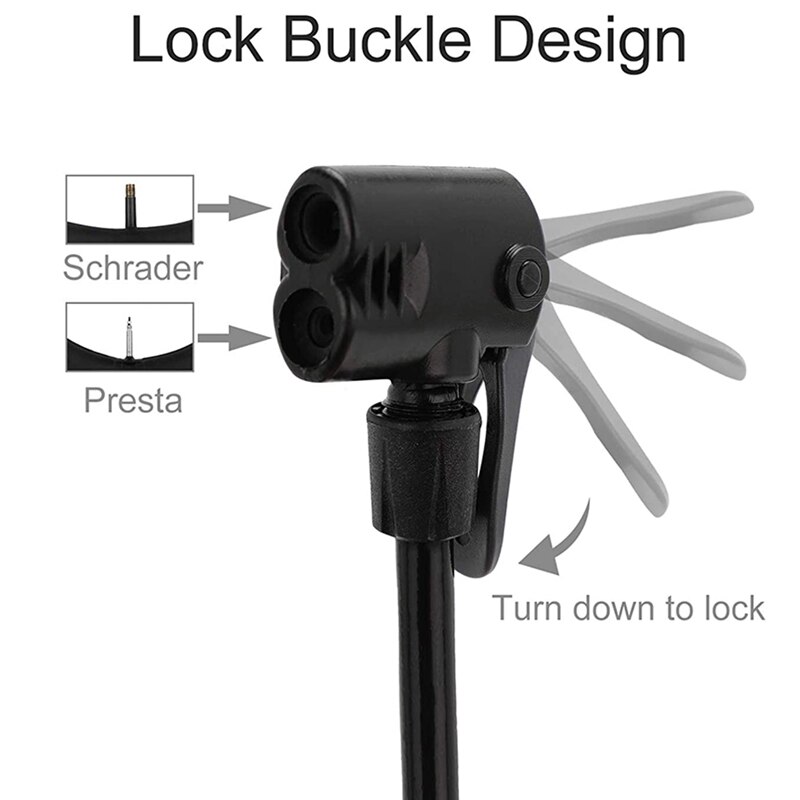 Mini Fiets Pomp, Draagbare Voet Activated Fiets Pomp, Bike Tire Pomp Voor Basketballen, Voetballen En Mountainbike