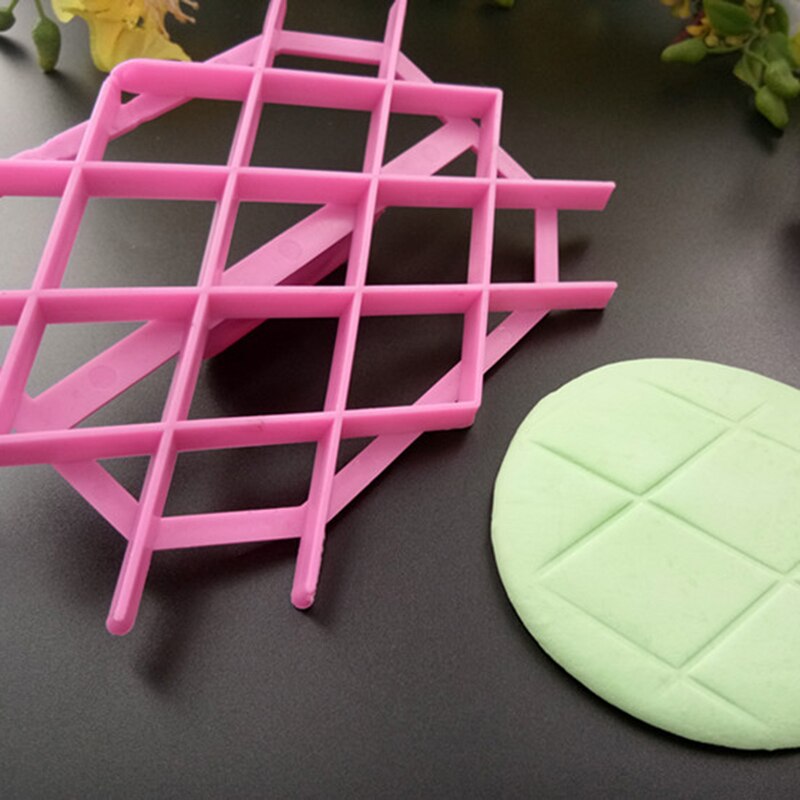 Roze Diamant-Vormige Cookie Cutter Decoratie Snijden Mold Keuken Taart Tools Bakvorm Fondant Cake Vlot Embosser Mal
